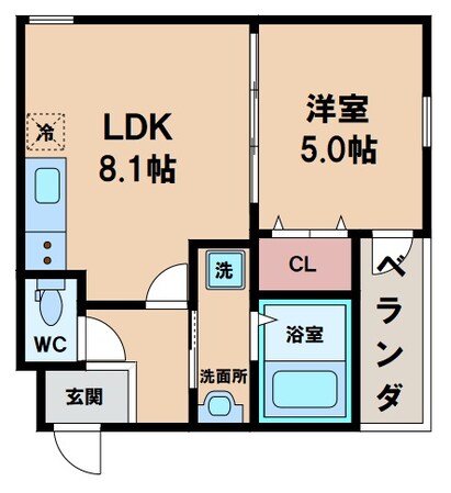 Fujipalace　桜　西今川Ⅰ番館の物件間取画像